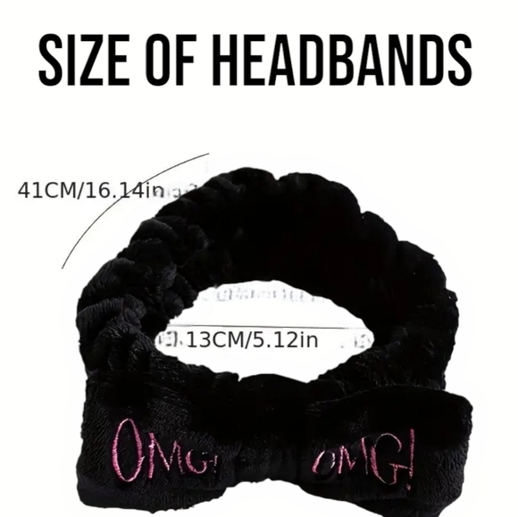 Soft & Fluffy "OMG" Hair Headband With Bow - Picture 8 of 10